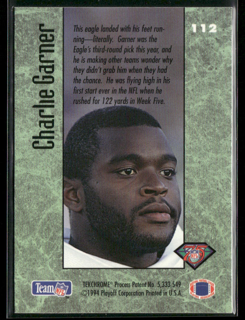 Charlie Garner 1994 Playoff Contenders #112 RC Philadelphia Eagles
