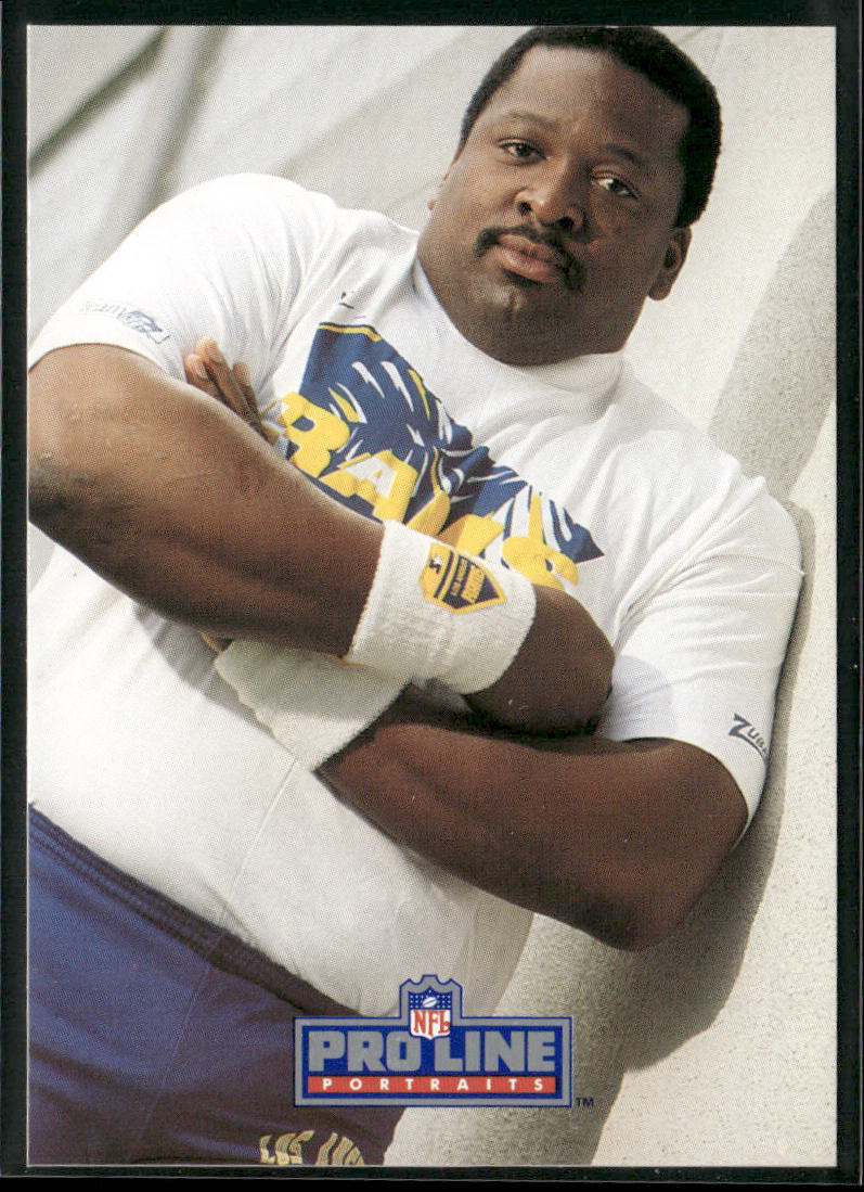 Irv Pankey 1991 Pro Line Portraits #71 Los Angeles Rams