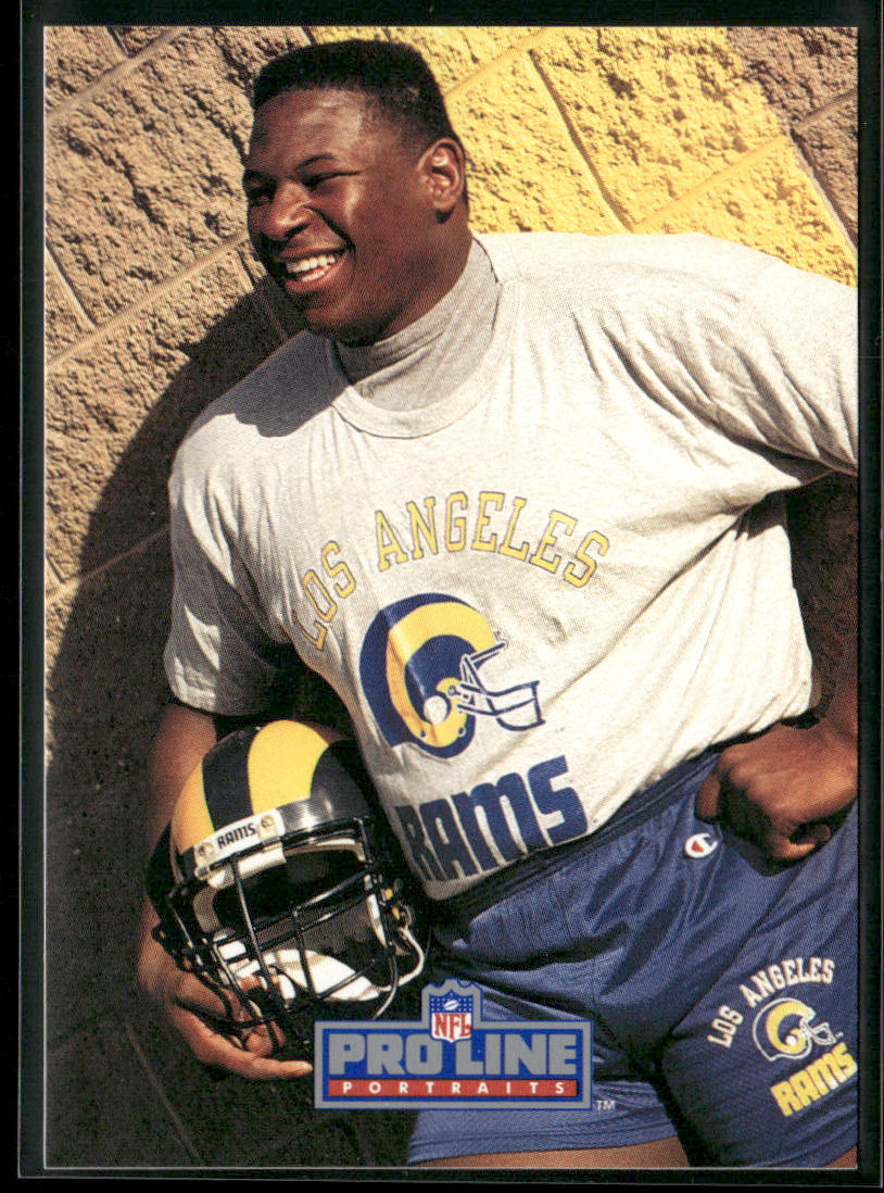 Jackie Slater 1991 Pro Line Portraits #101 Los Angeles Rams