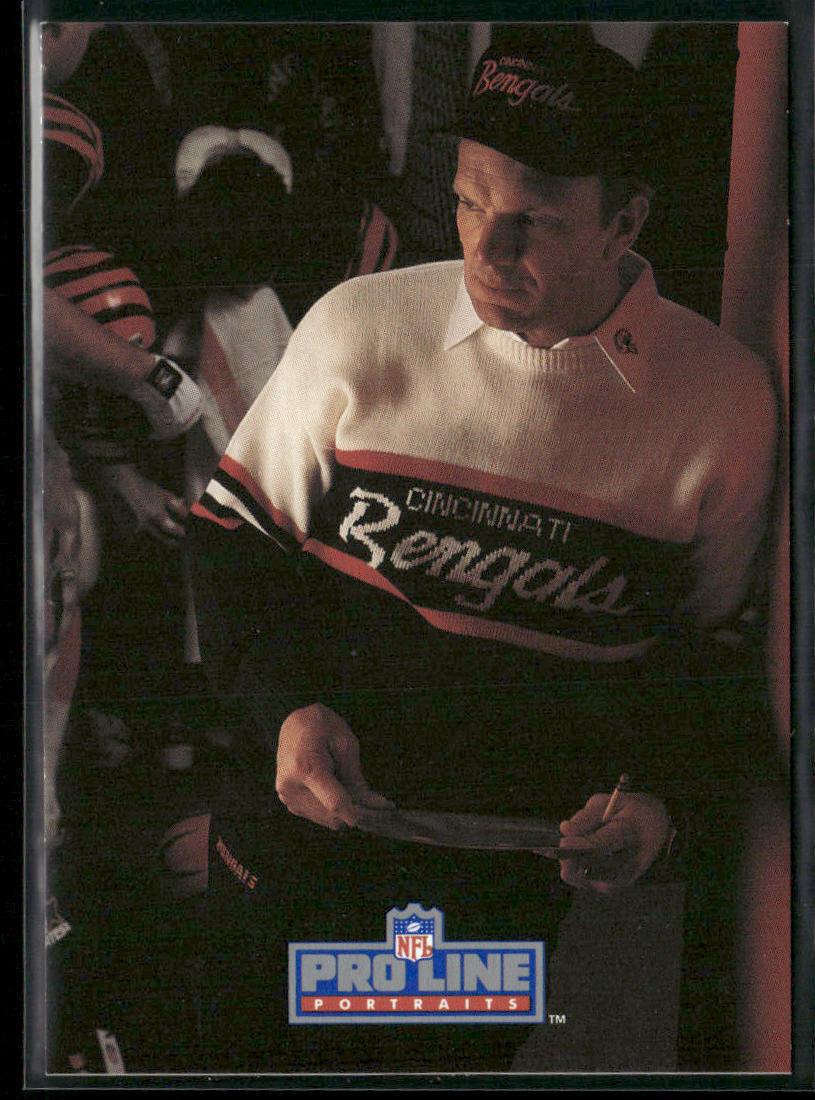Sam Wyche 1991 Pro Line Portraits #154 Cincinnati Bengals