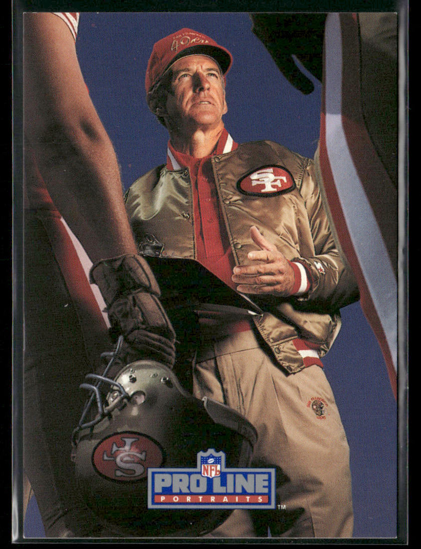 George Seifert 1991 Pro Line Portraits #176 San Francisco 49ers