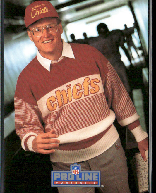Marty Schottenheimer 1991 Pro Line Portraits #181 Kansas City Chiefs
