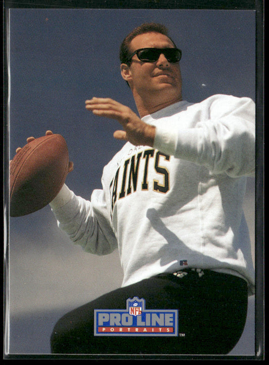 John Fourcade 1991 Pro Line Portraits #198 New Orleans Saints