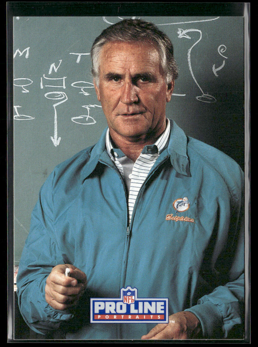 Don Shula 1991 Pro Line Portraits #205 Miami Dolphins