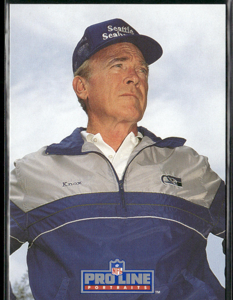 Chuck Knox 1991 Pro Line Portraits #249 Seattle Seahawks