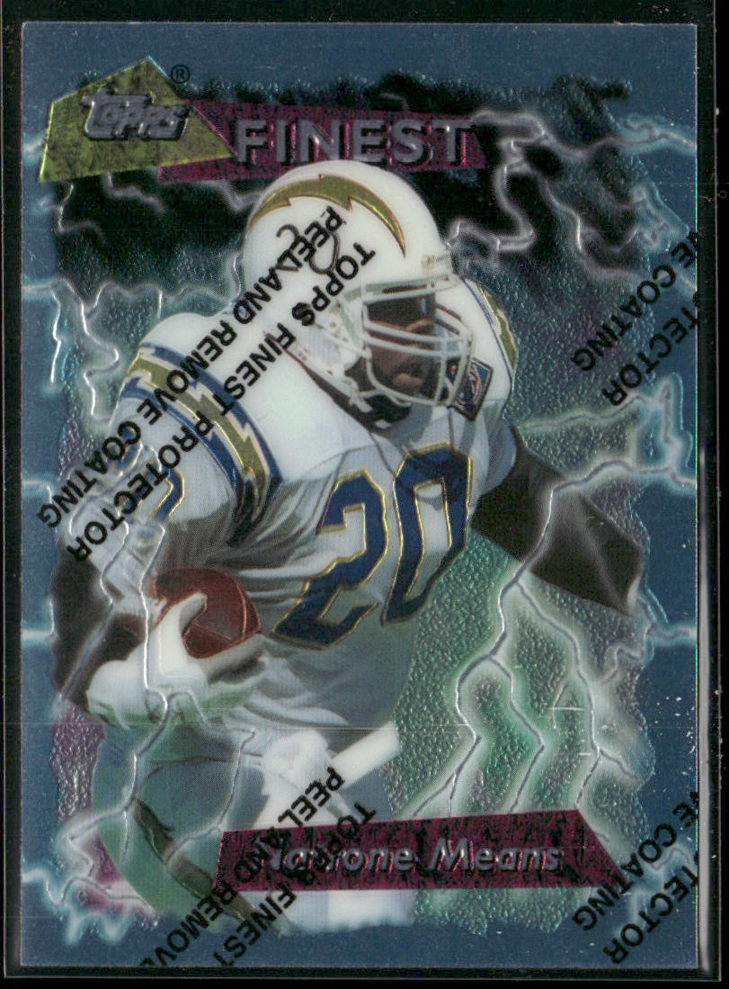Natrone Means 1995 Finest #1 San Diego Chargers