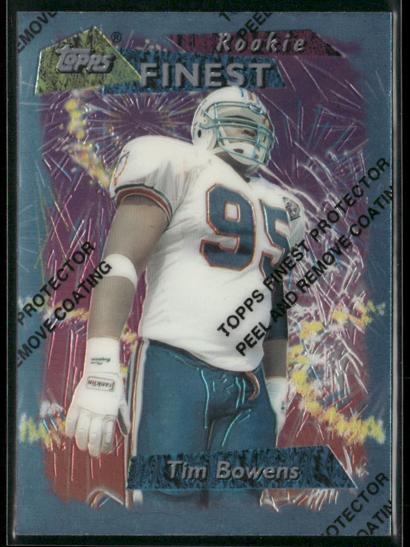 Tim Bowens 1995 Finest #3 Miami Dolphins