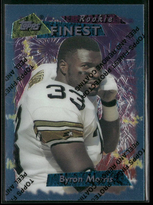 Byron Morris 1995 Finest #37 Pittsburgh Steelers