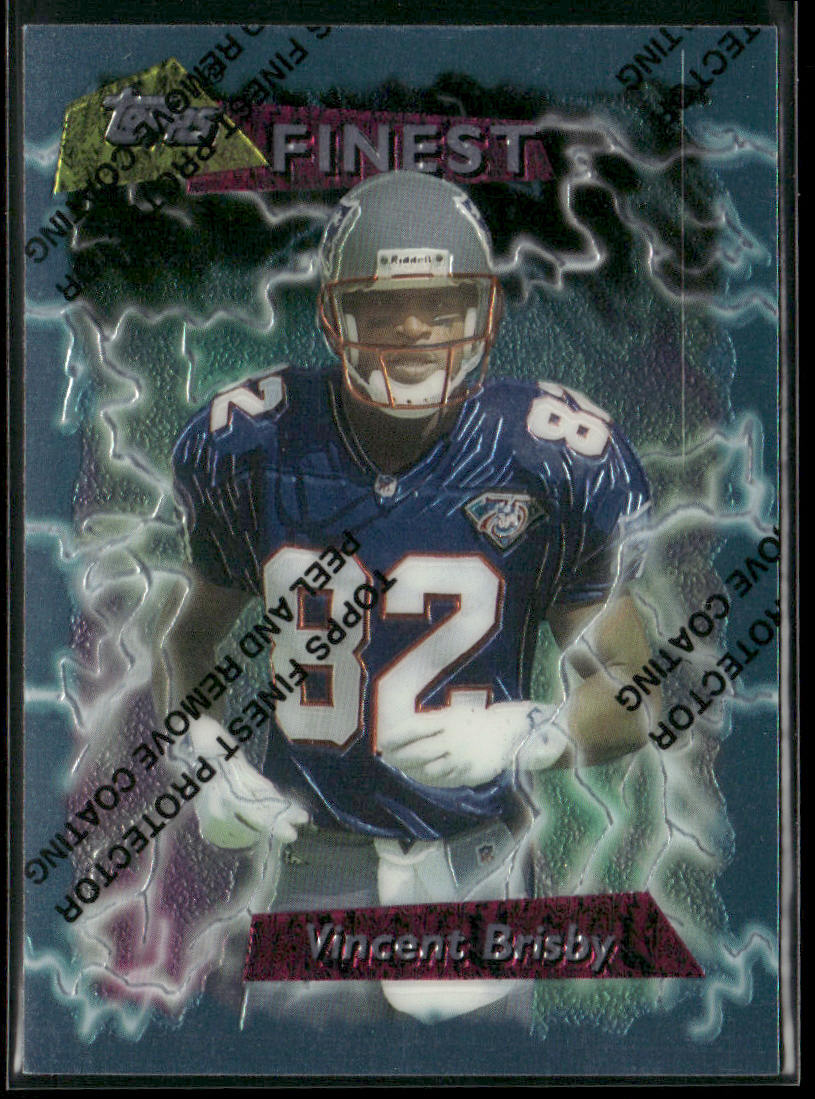 Vincent Brisby 1995 Finest #43 New England Patriots