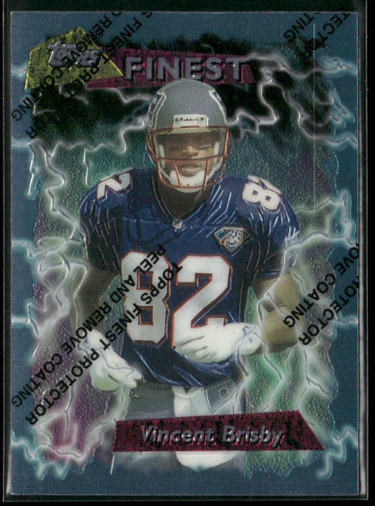 Vincent Brisby 1995 Finest #43 New England Patriots