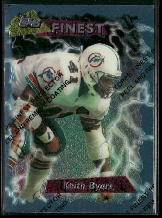 Keith Byars 1995 Finest #58 Miami Dolphins
