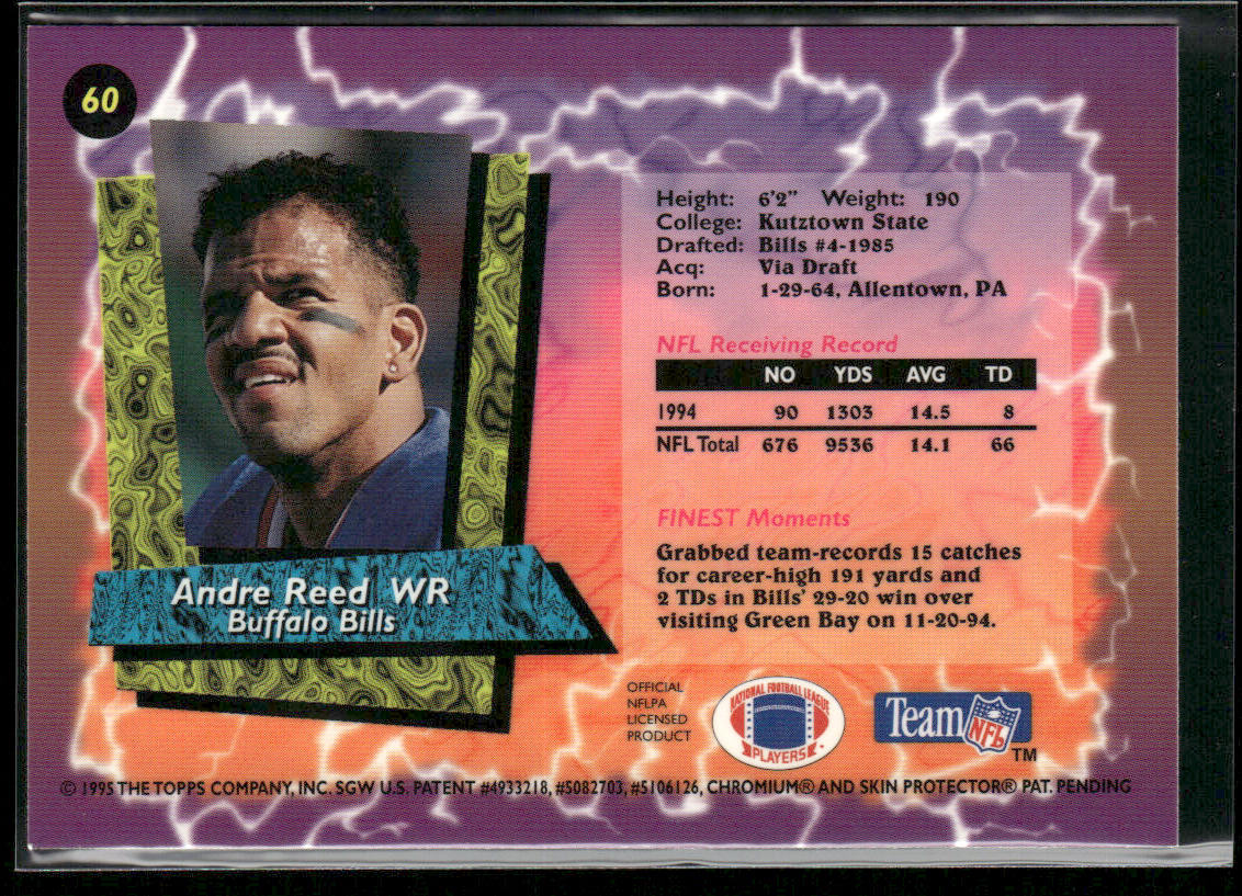 Andre Reed 1995 Finest #60 Buffalo Bills