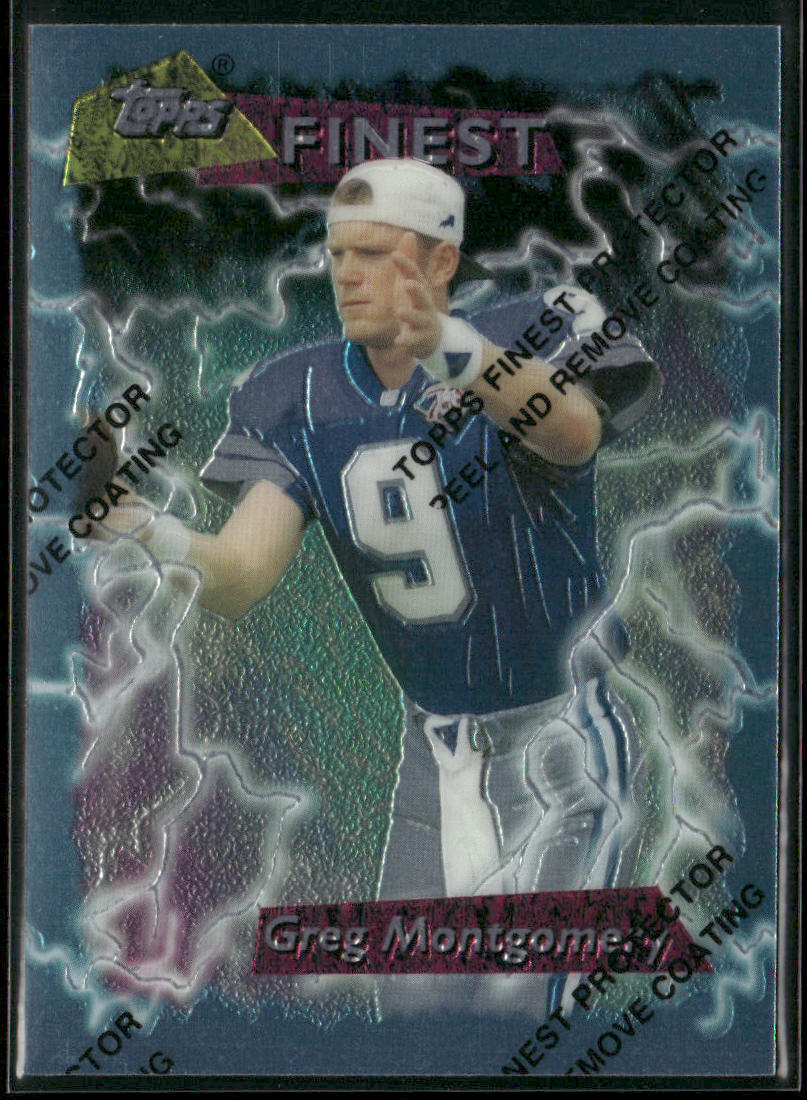 Greg Montgomery 1995 Finest #64 Detroit Lions