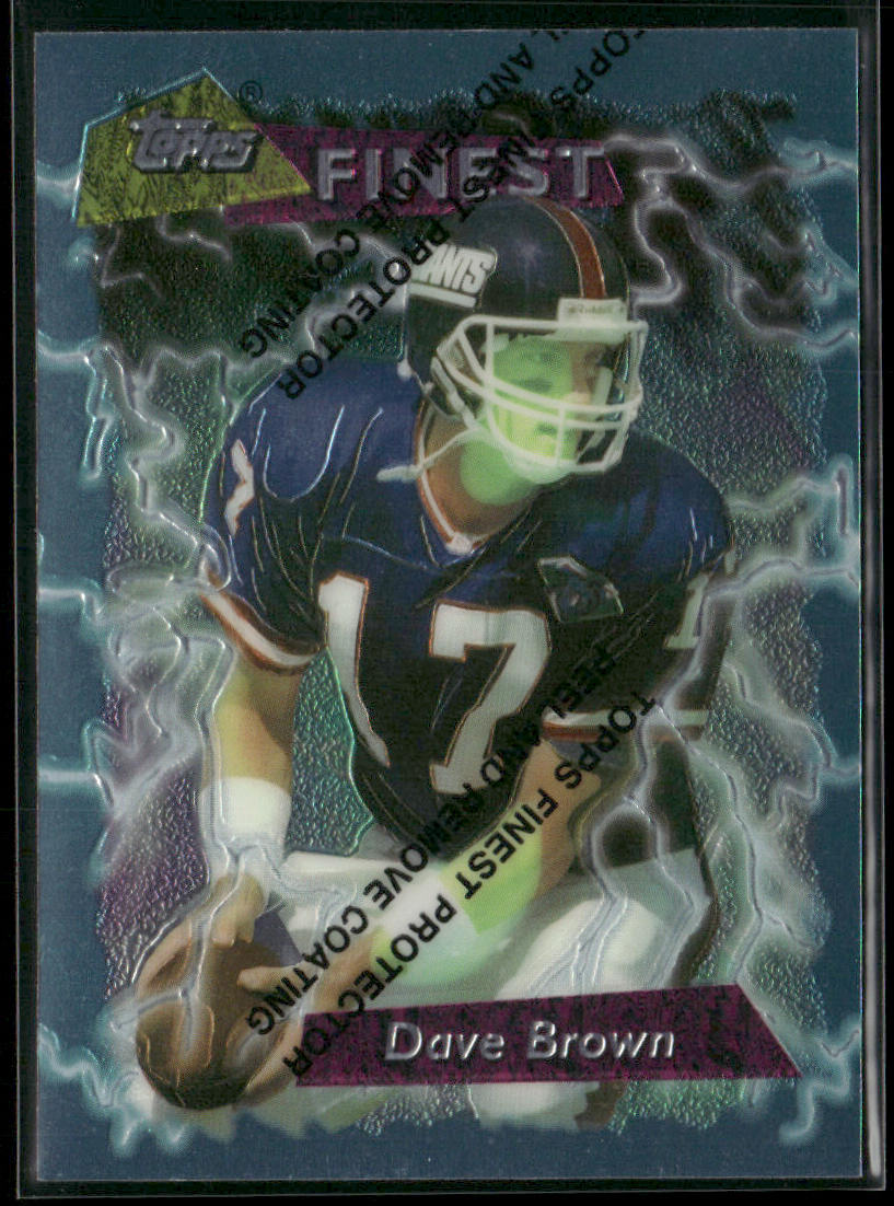 Dave Brown 1995 Finest #70 New York Giants