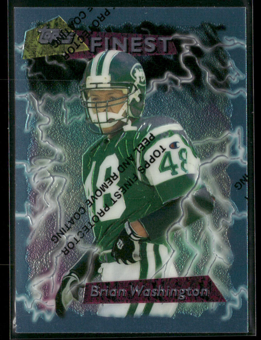 Brian Washington 1995 Finest #74 New York Jets