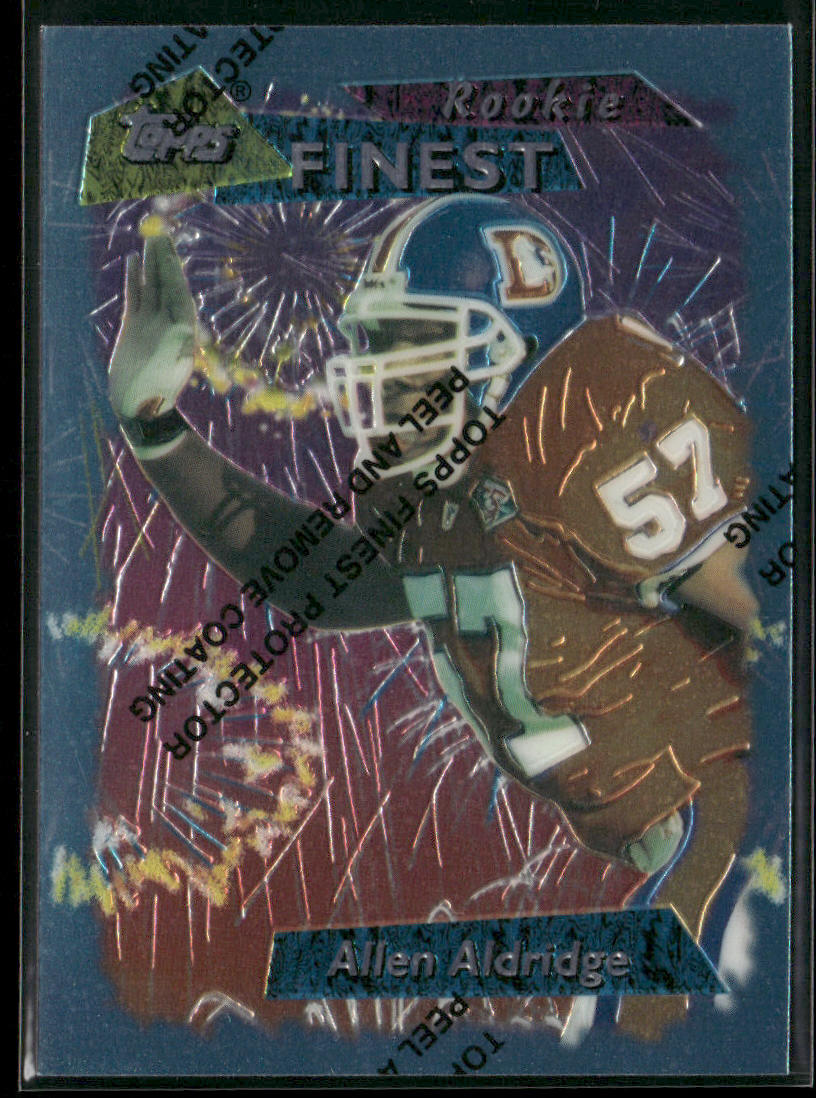 Allen Aldridge 1995 Finest #79 Denver Broncos