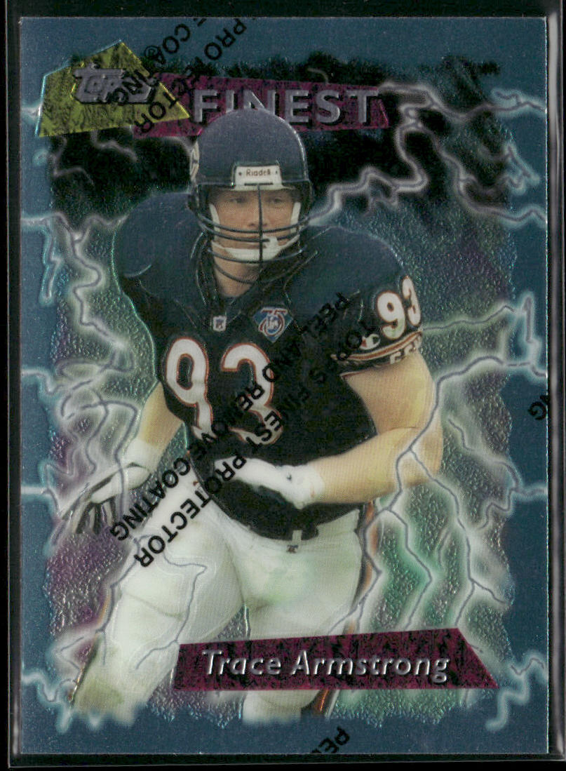 Trace Armstrong 1995 Finest #80 Chicago Bears