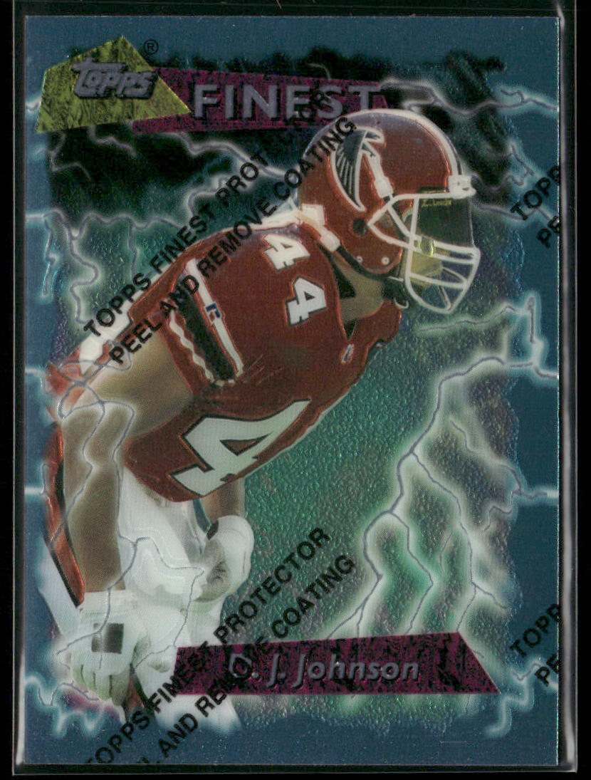 D.J. Johnson 1995 Finest #88 Atlanta Falcons