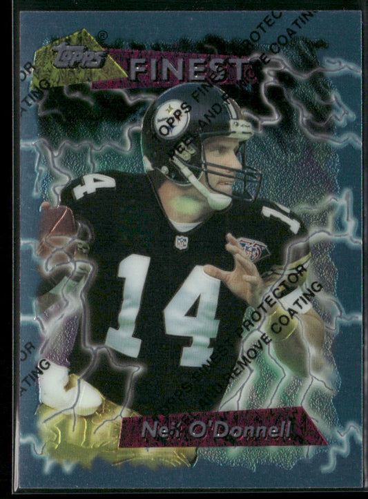 Neil O'Donnell 1995 Finest #108 Pittsburgh Steelers