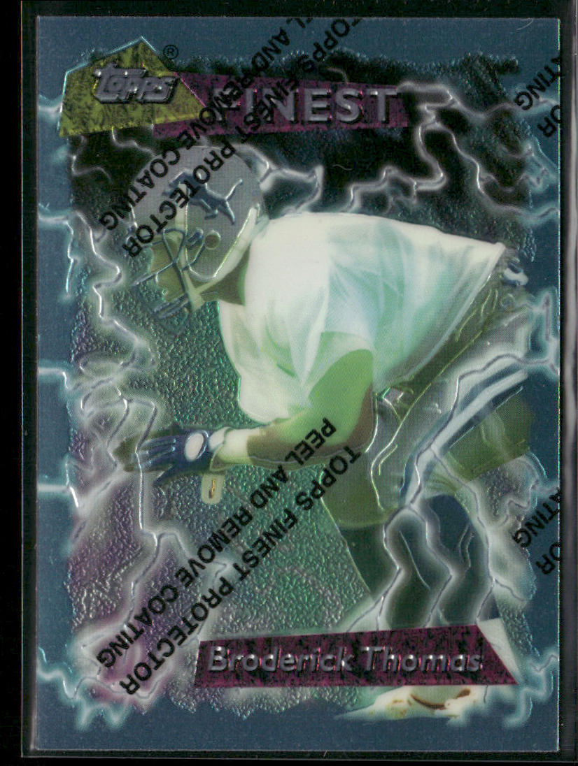 Broderick Thomas 1995 Finest #113 Detroit Lions