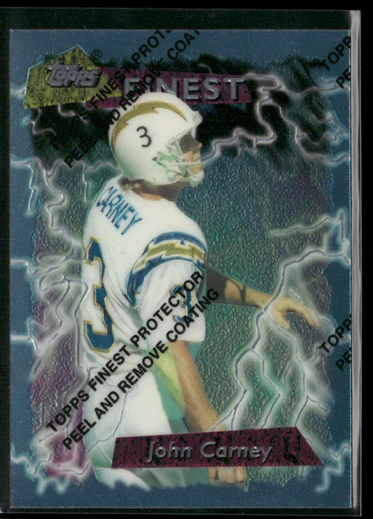 John Carney 1995 Finest #121 San Diego Chargers