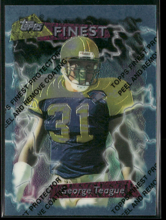 George Teague 1995 Finest #134 Green Bay Packers