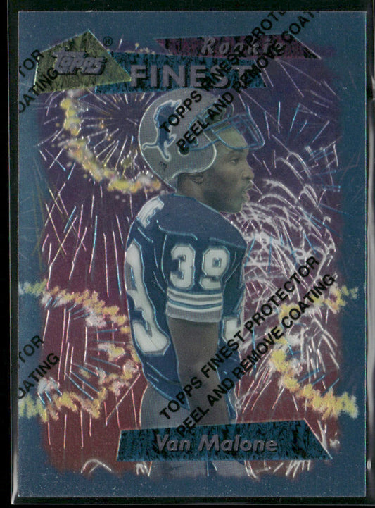 Van Malone 1995 Finest #144 Detroit Lions
