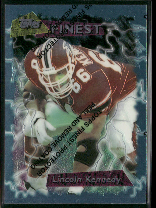 Lincoln Kennedy 1995 Finest #149 Atlanta Falcons