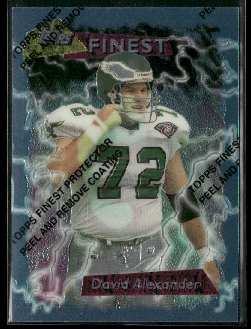 David Alexander 1995 Finest #161 Philadelphia Eagles