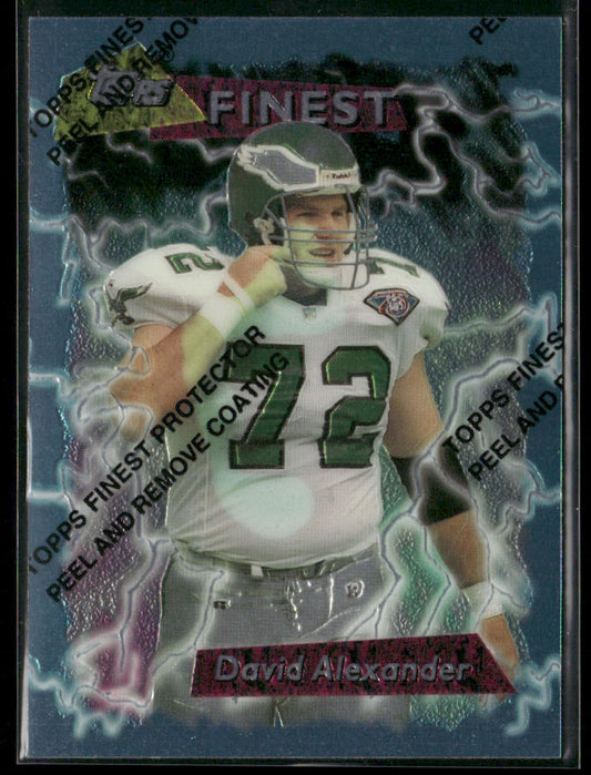 David Alexander 1995 Finest #161 Philadelphia Eagles