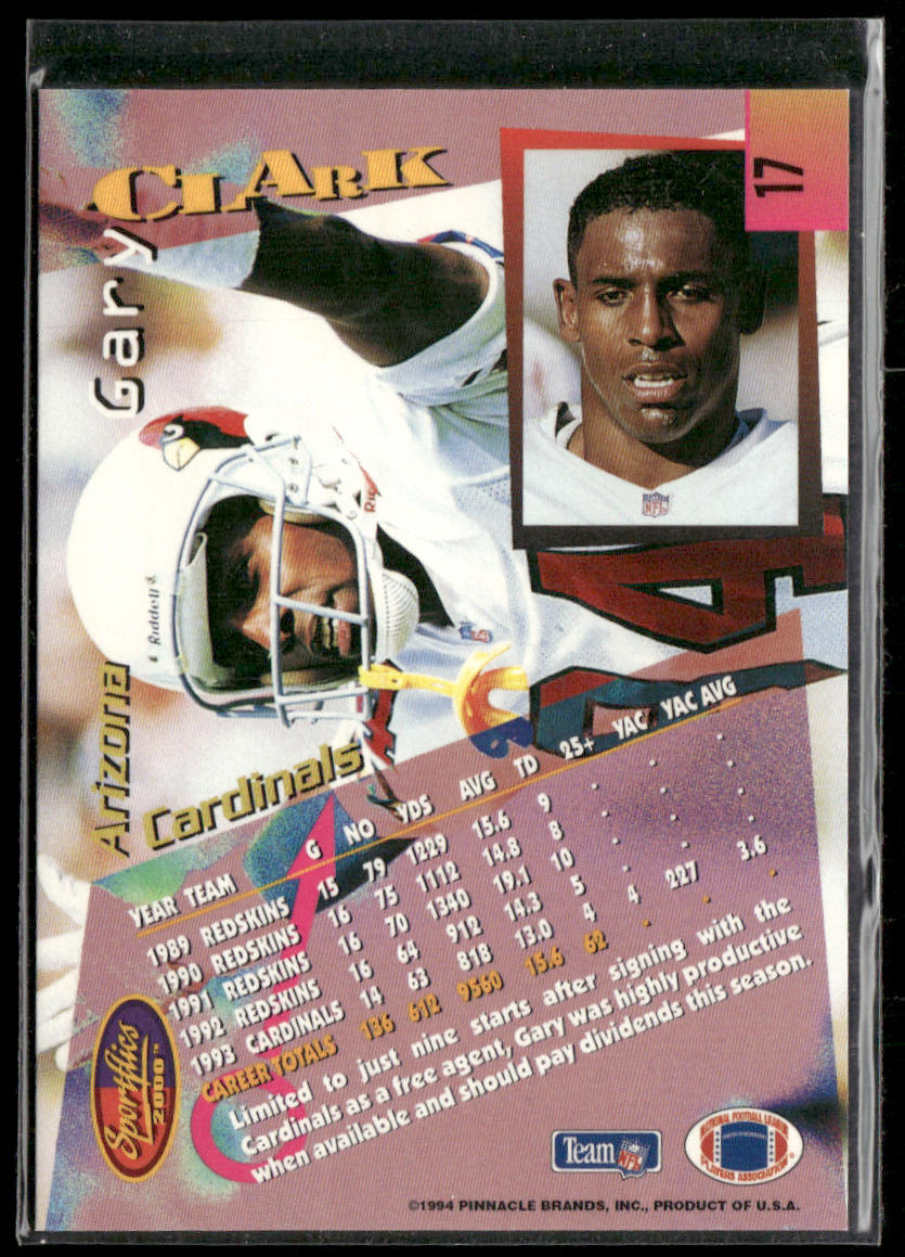 Gary Clark 1994 Sportflics #17 Arizona Cardinals