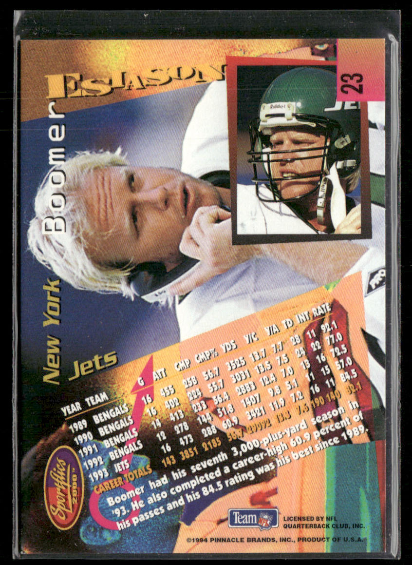 Boomer Esiason 1994 Sportflics #23 New York Jets