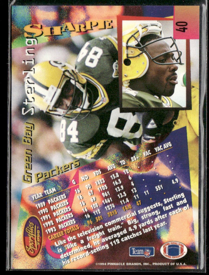 Sterling Sharpe 1994 Sportflics #40 Green Bay Packers