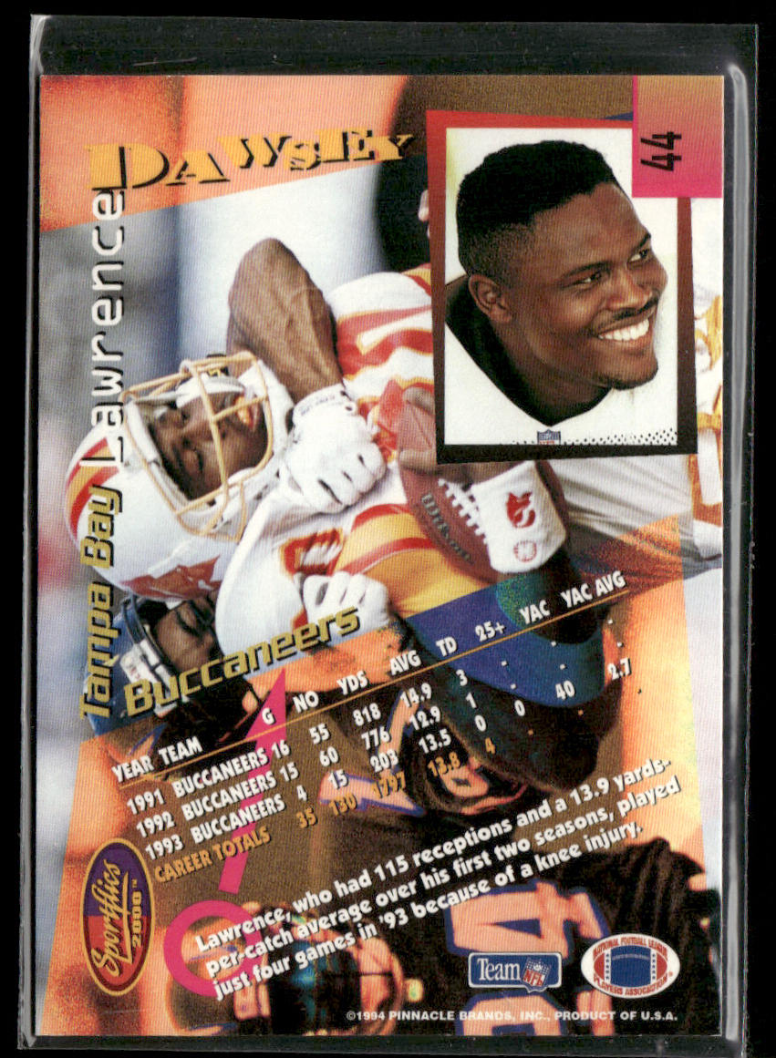 Lawrence Dawsey 1994 Sportflics #44 Tampa Bay Buccaneers