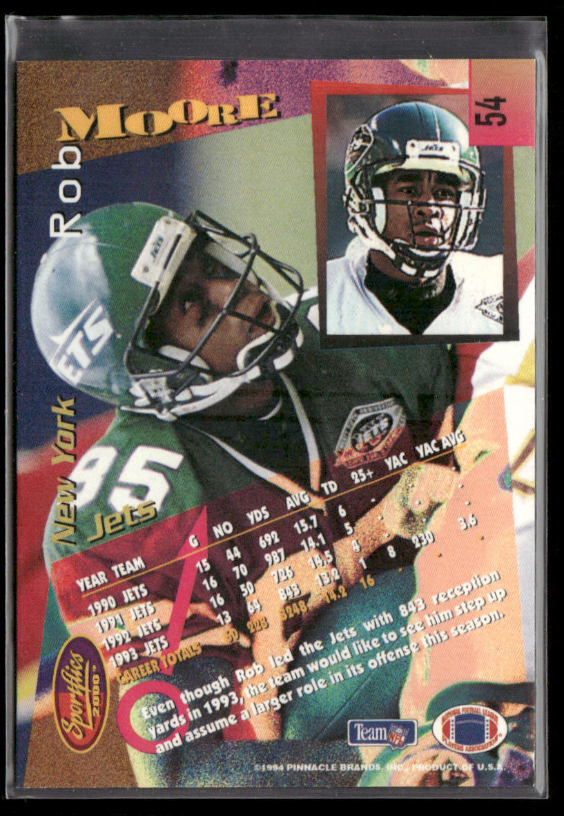 Rob Moore 1994 Sportflics #54 New York Jets