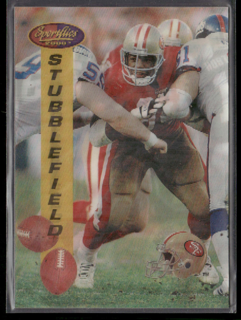 Dana Stubblefield 1994 Sportflics #55 San Francisco 49ers