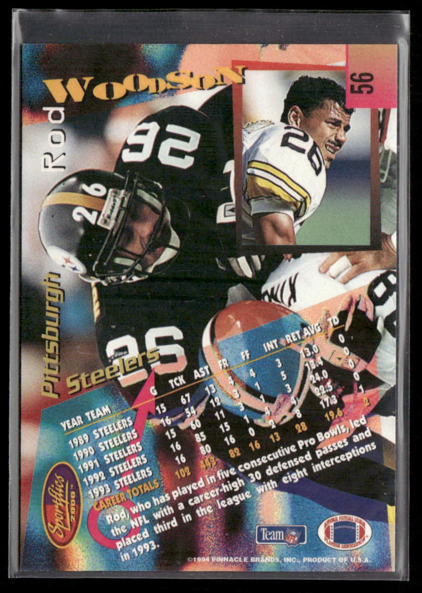 Rod Woodson 1994 Sportflics #56 Pittsburgh Steelers
