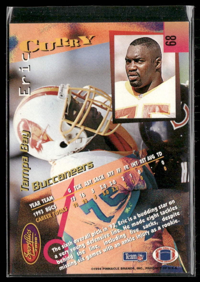 Eric Curry 1994 Sportflics #68 Tampa Bay Buccaneers