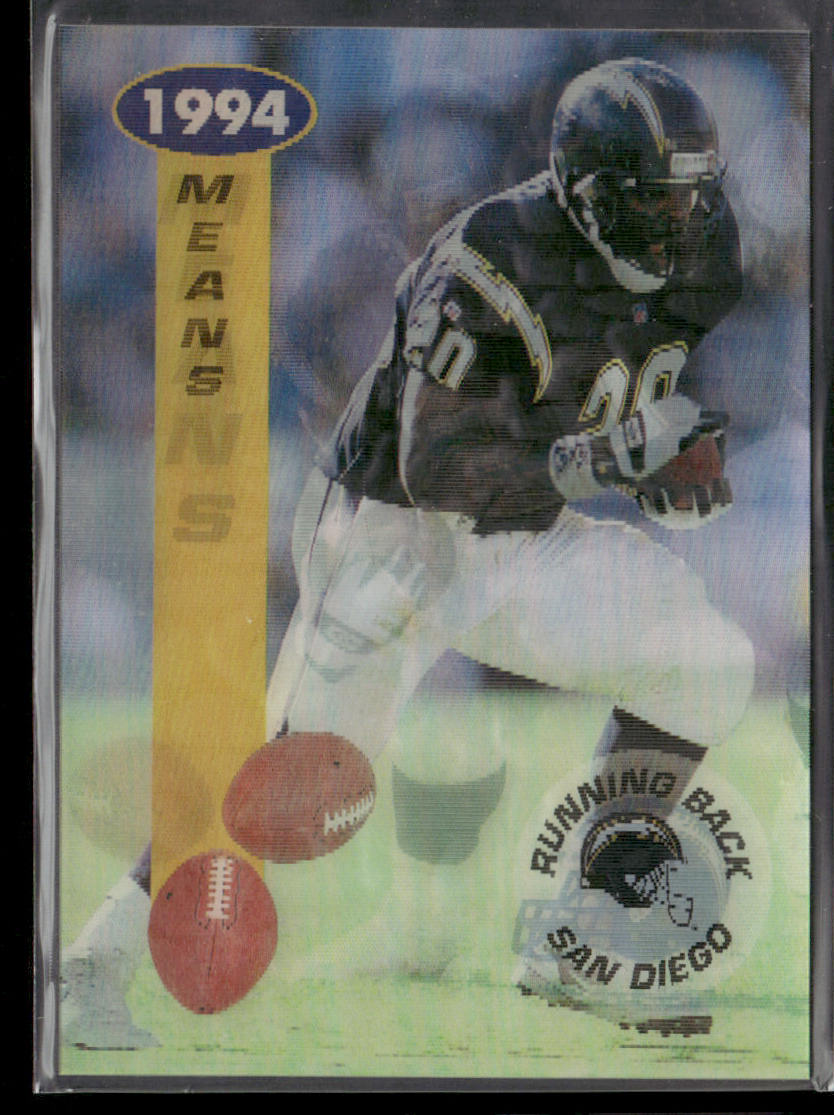 Natrone Means 1994 Sportflics #73 San Diego Chargers