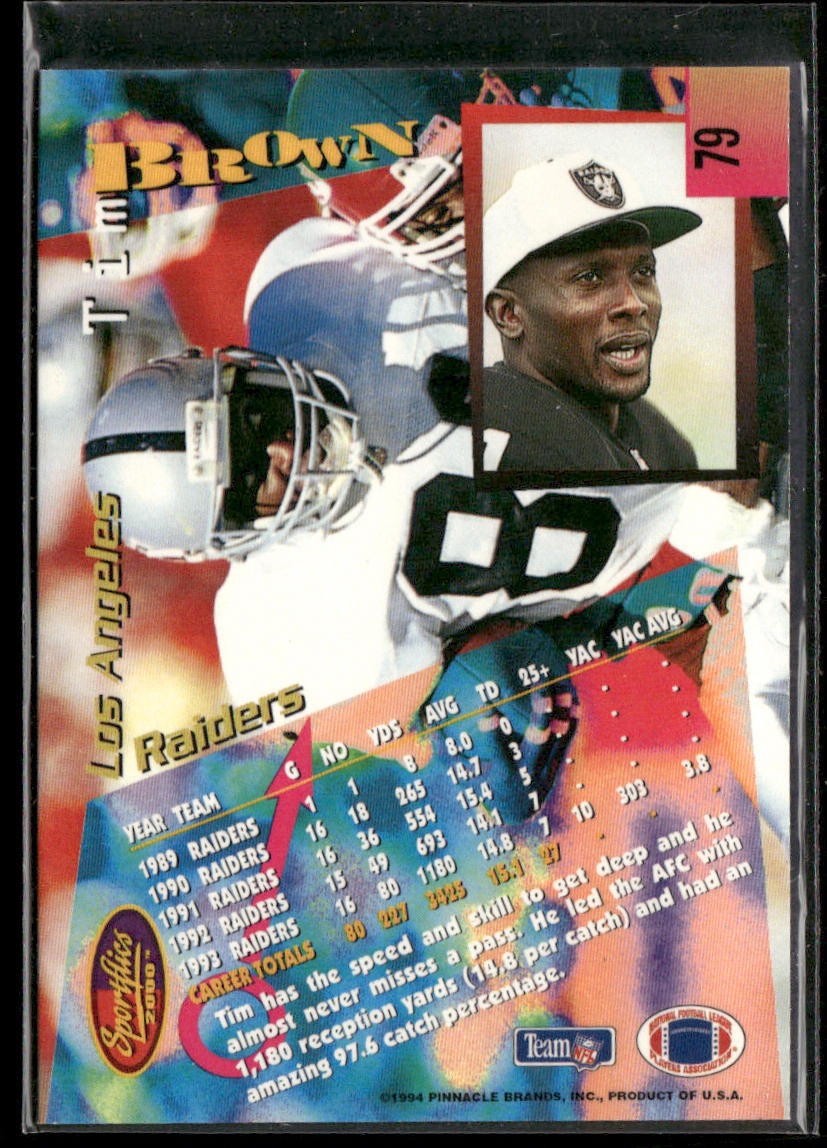 Tim Brown 1994 Sportflics #79 Los Angeles Raiders