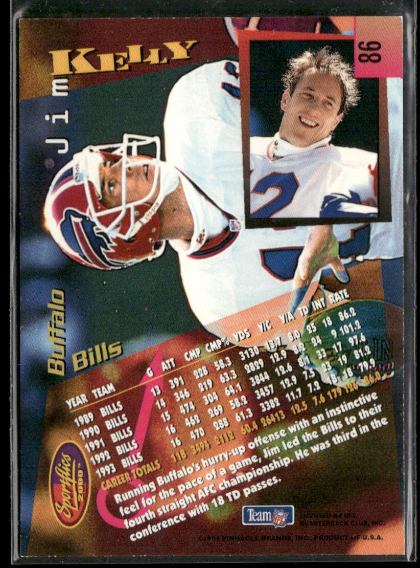Jim Kelly 1994 Sportflics #86 Buffalo Bills