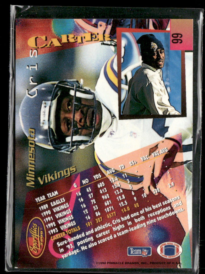 Cris Carter 1994 Sportflics #99 Minnesota Vikings