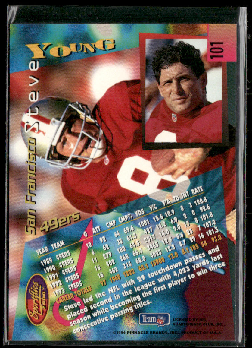Steve Young 1994 Sportflics #101 San Francisco 49ers