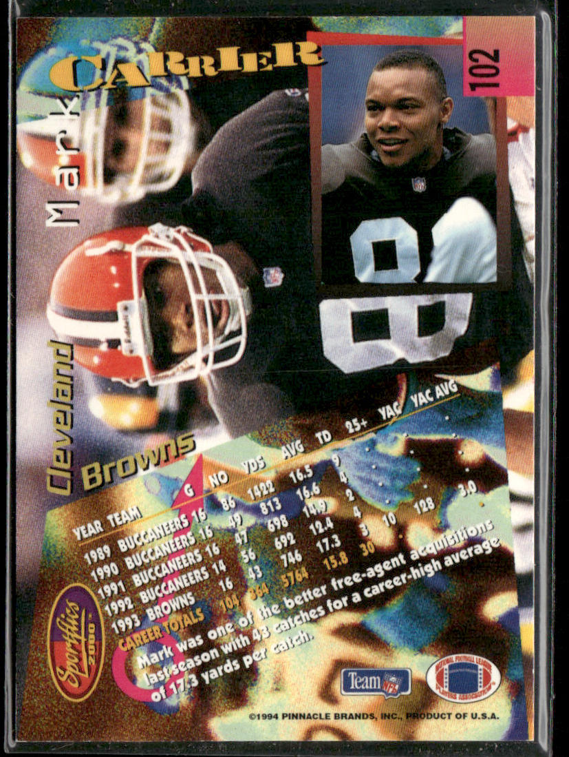 Mark Carrier 1994 Sportflics #102 Cleveland Browns