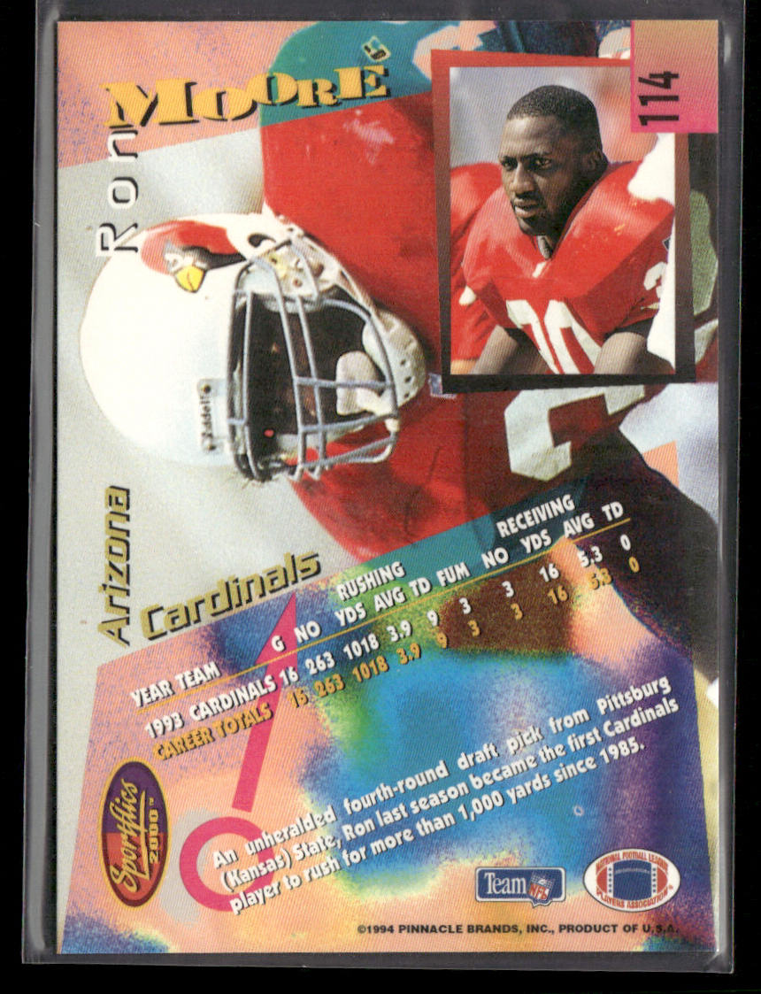Ron Moore 1994 Sportflics #114 Arizona Cardinals