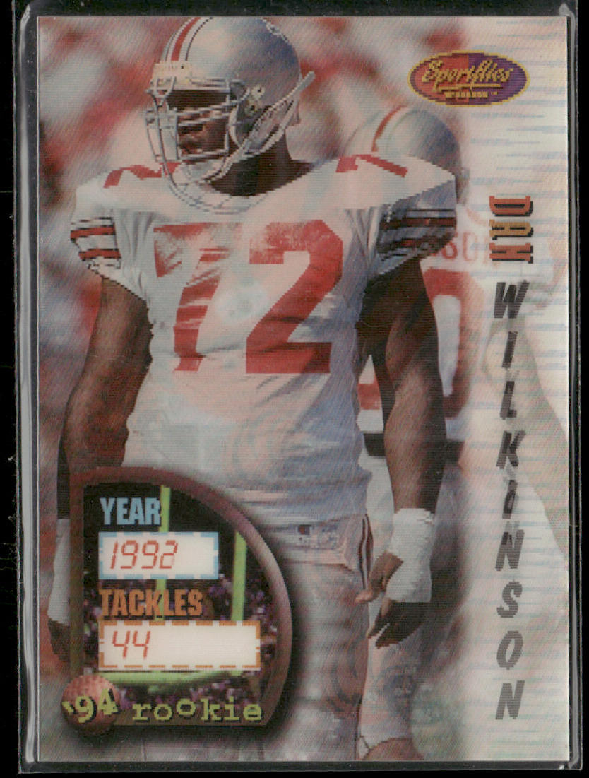 Dan Wilkinson 1994 Sportflics #146 RC Cincinnati Bengals