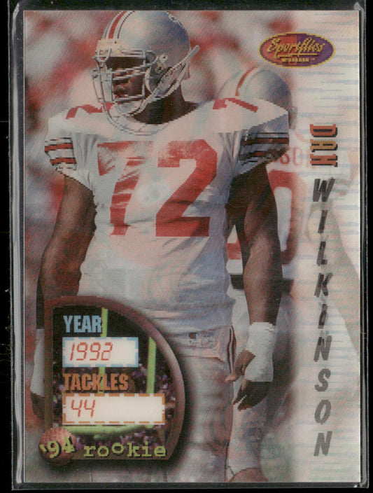 Dan Wilkinson 1994 Sportflics #146 RC Cincinnati Bengals