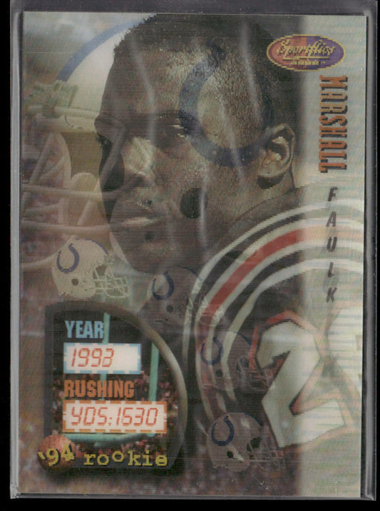 Marshall Faulk 1994 Sportflics #152 RC Indianapolis Colts