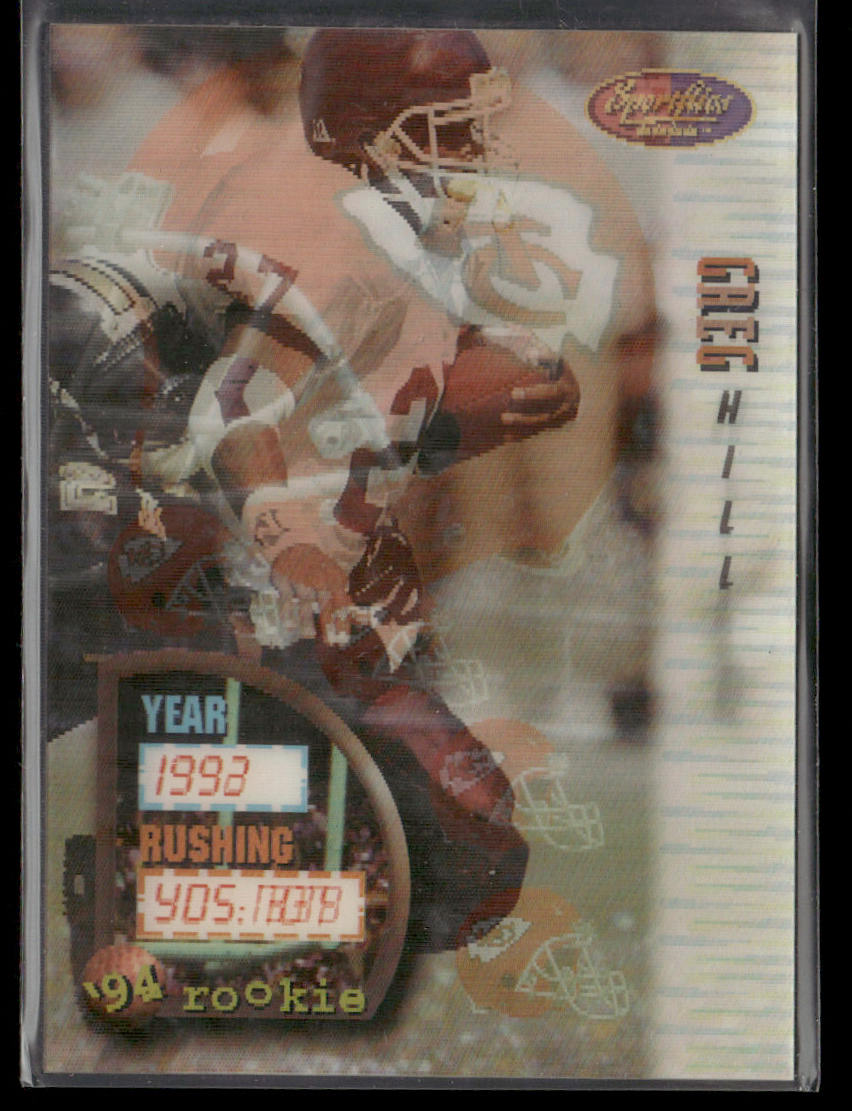 Greg Hill 1994 Sportflics #153 RC Kansas City Chiefs