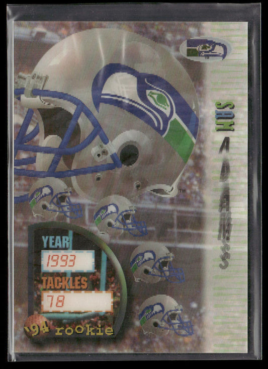 Sam Adams 1994 Sportflics #156 RC Seattle Seahawks
